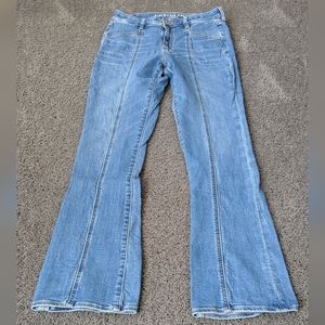 American Eagle Stretch High Waist Festival Flare Jeans (Dream wash, 8 Regular)